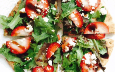 Strawberry Salad Pita Pizza