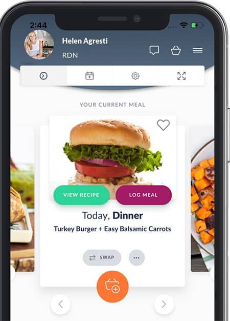 Using the app EatLove, you and Helen will be able to come up with customized meal plans that fit your needs.