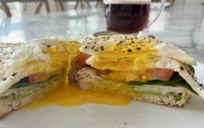 Open-Faced Breakfast Sandwich