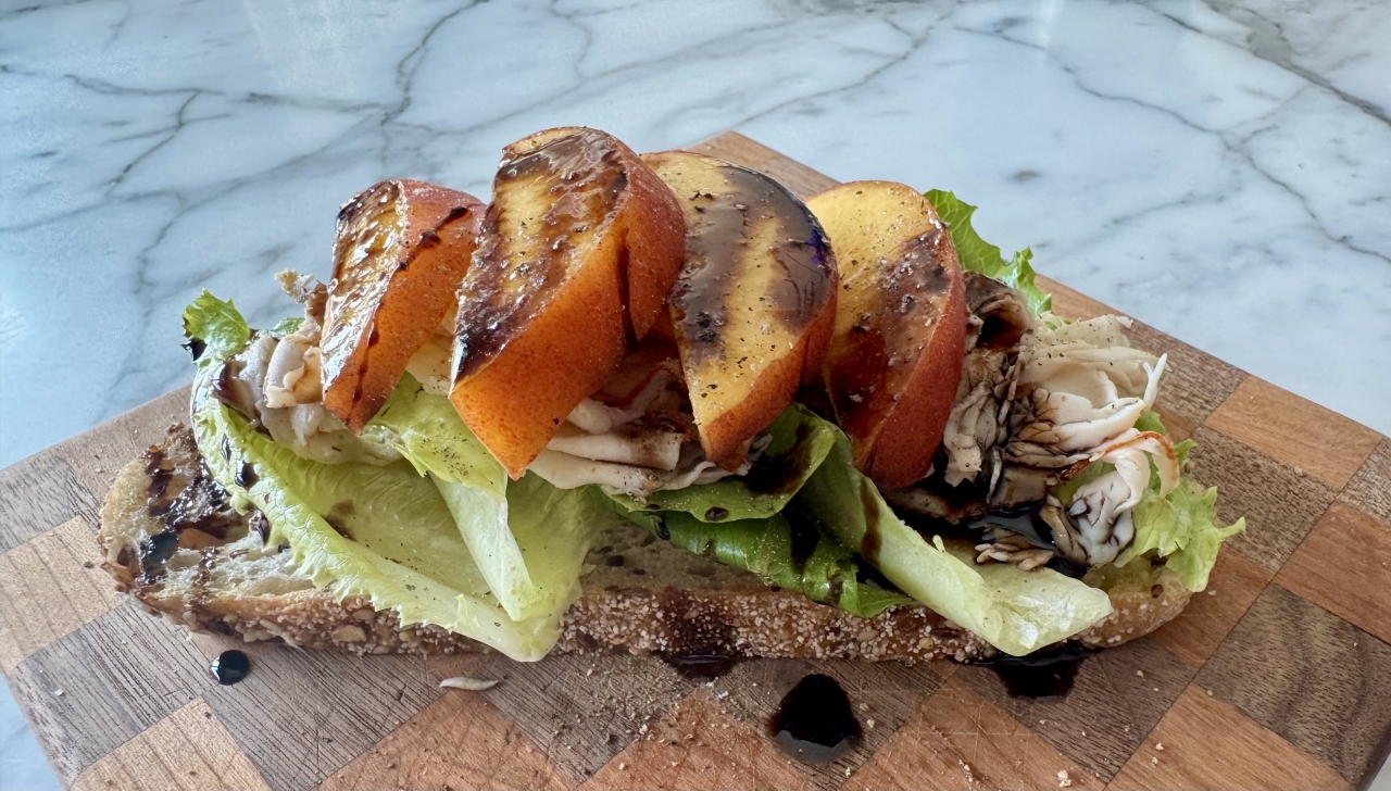 Turkey Peach Sandwich