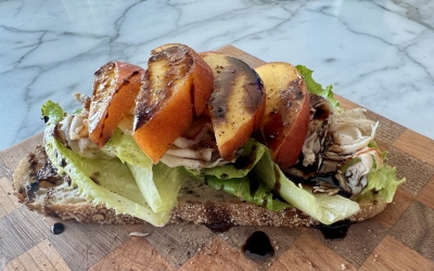 Turkey Peach Sandwich